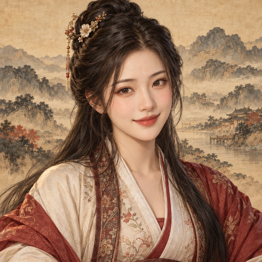 張瑜/Jessica的水滸風格人物形象插畫